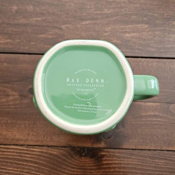 Rae Dunn by Magenta You're My Lucky Charm Green Shamrocks Mug Dishwasher Safe - Picture 4 of 7